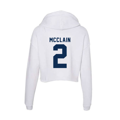 FAU - NCAA Softball : Kayson McClain - Women's Crop Fleece Hoodie-1