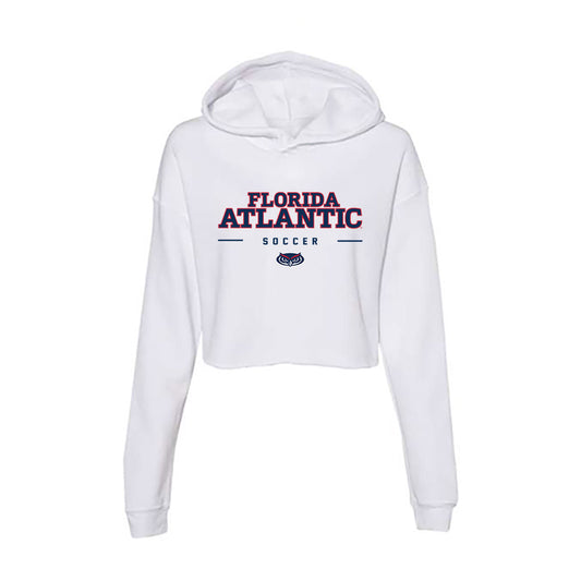 FAU - NCAA Men's Soccer : David Jesus - Women's Crop Fleece Hoodie-0