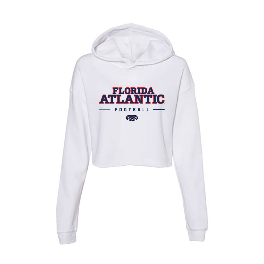 FAU - NCAA Football : Jahmari Powell-Wonson - Women's Crop Fleece Hooded Sweatshirt-0