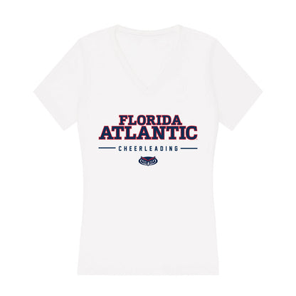FAU - NCAA Cheerleading : Emily Mickulas - Women's V-Neck T-Shirt-0