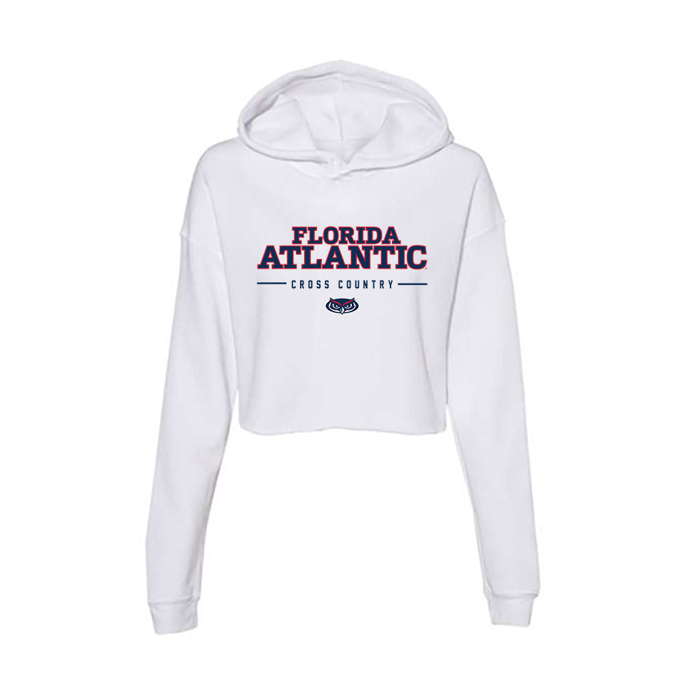 FAU - NCAA Men's Cross Country : Noah Highsmith - Women's Crop Fleece Hoodie-0