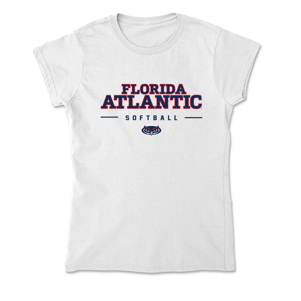 FAU - NCAA Softball : Kayson McClain - Soft Style Women’s T-Shirt-0