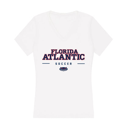 FAU - NCAA Women's Soccer : Lida Dodge - Women's V-Neck T-Shirt-0
