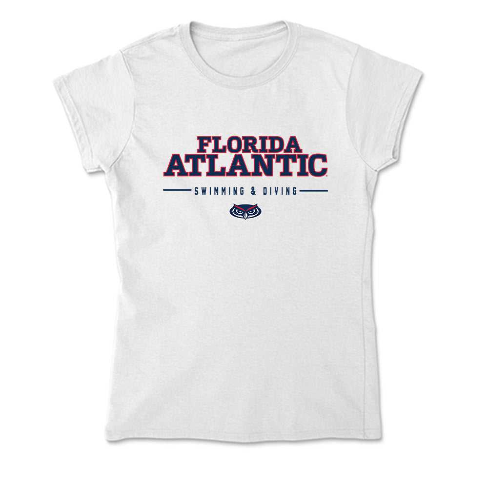 FAU - NCAA Women's Swimming & Diving : Fynn Langley - Soft Style Women’s T-Shirt-0