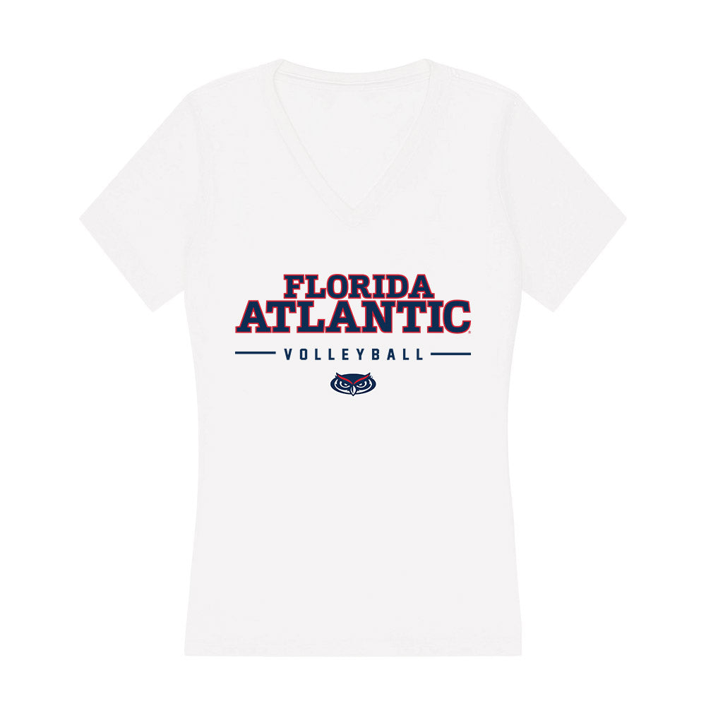 FAU - NCAA Women's Volleyball : kierstin bevelle - Women's V-Neck T-Shirt-0