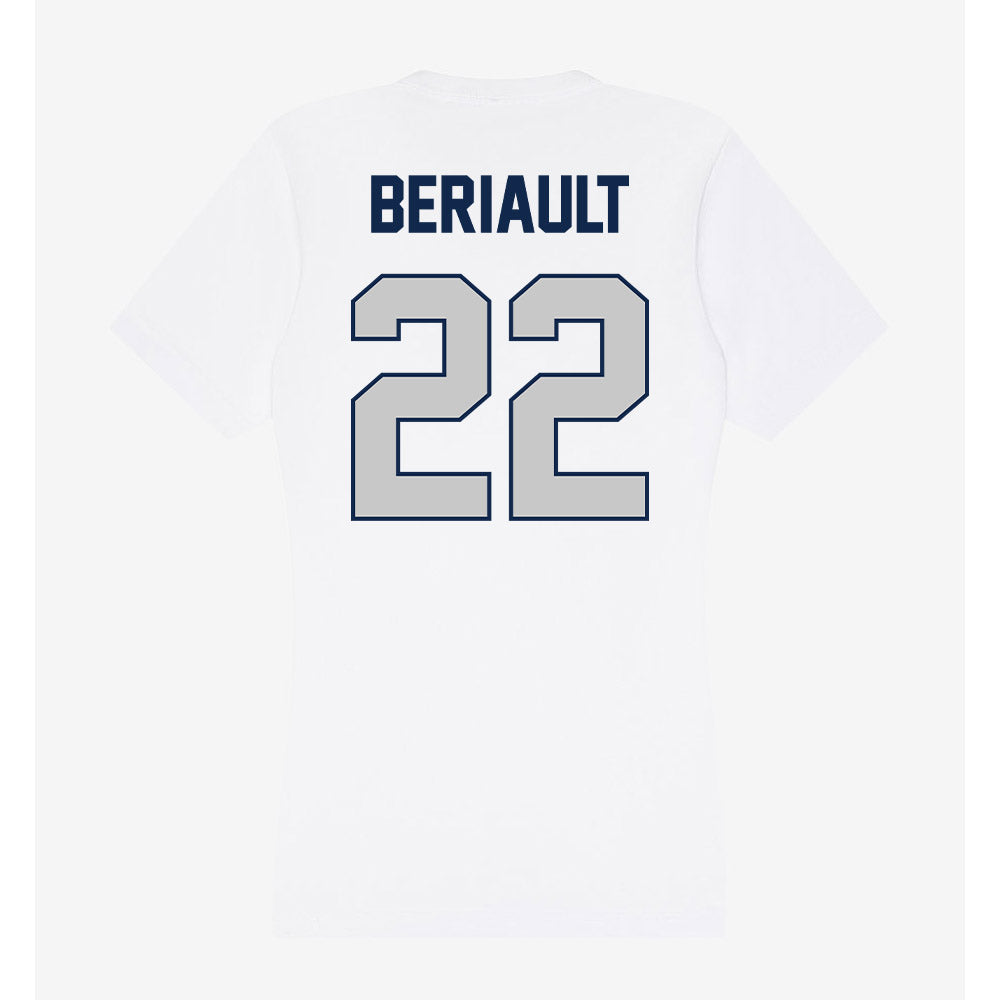 Butler - NCAA Football : Madden Beriault - Women's V-Neck T-Shirt-1