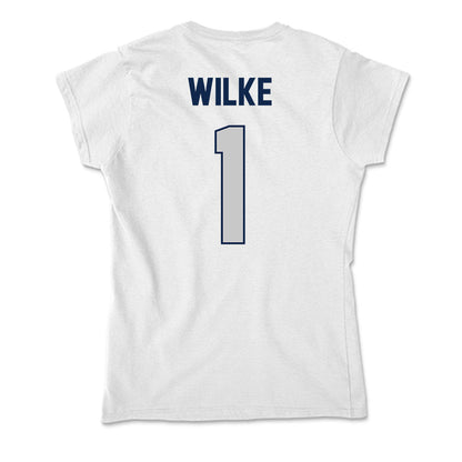BU - NCAA Women's Basketball : Gabby Wilke - Soft Style Women’s T-Shirt-1