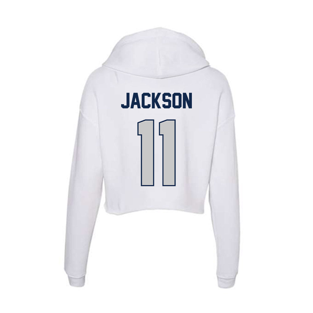 BU - NCAA Women's Basketball : Nevaeh Jackson - Women's Crop Fleece Hoodie-1
