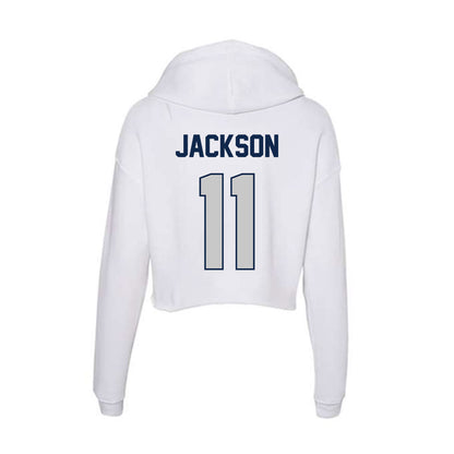 BU - NCAA Women's Basketball : Nevaeh Jackson - Women's Crop Fleece Hoodie-1