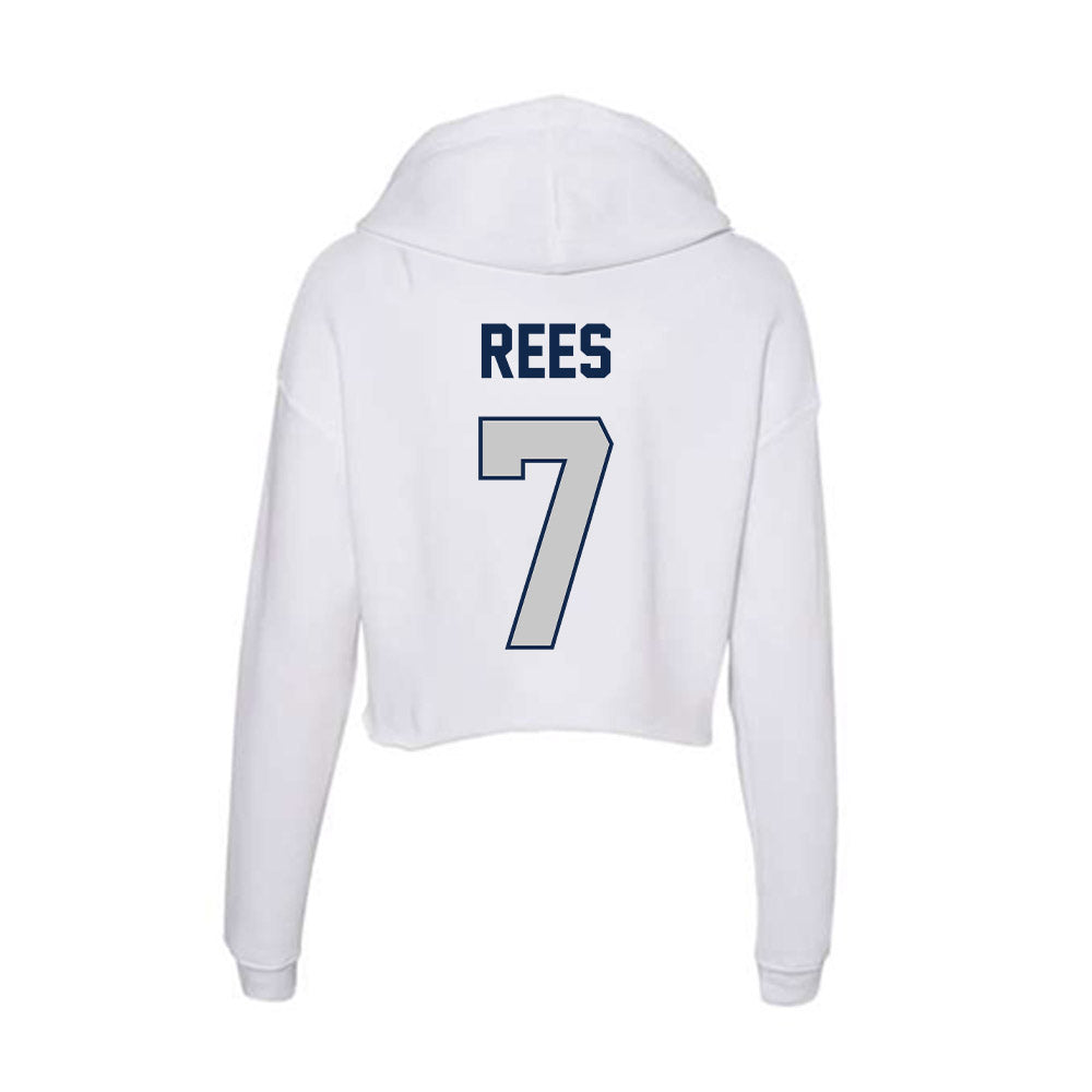Butler - NCAA Women's Volleyball : Ellery Rees - Women's Crop Fleece Hoodie-1