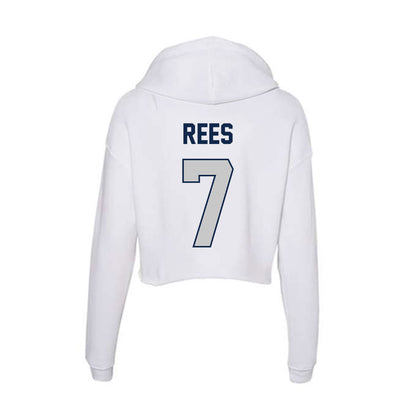 Butler - NCAA Women's Volleyball : Ellery Rees - Women's Crop Fleece Hoodie-1