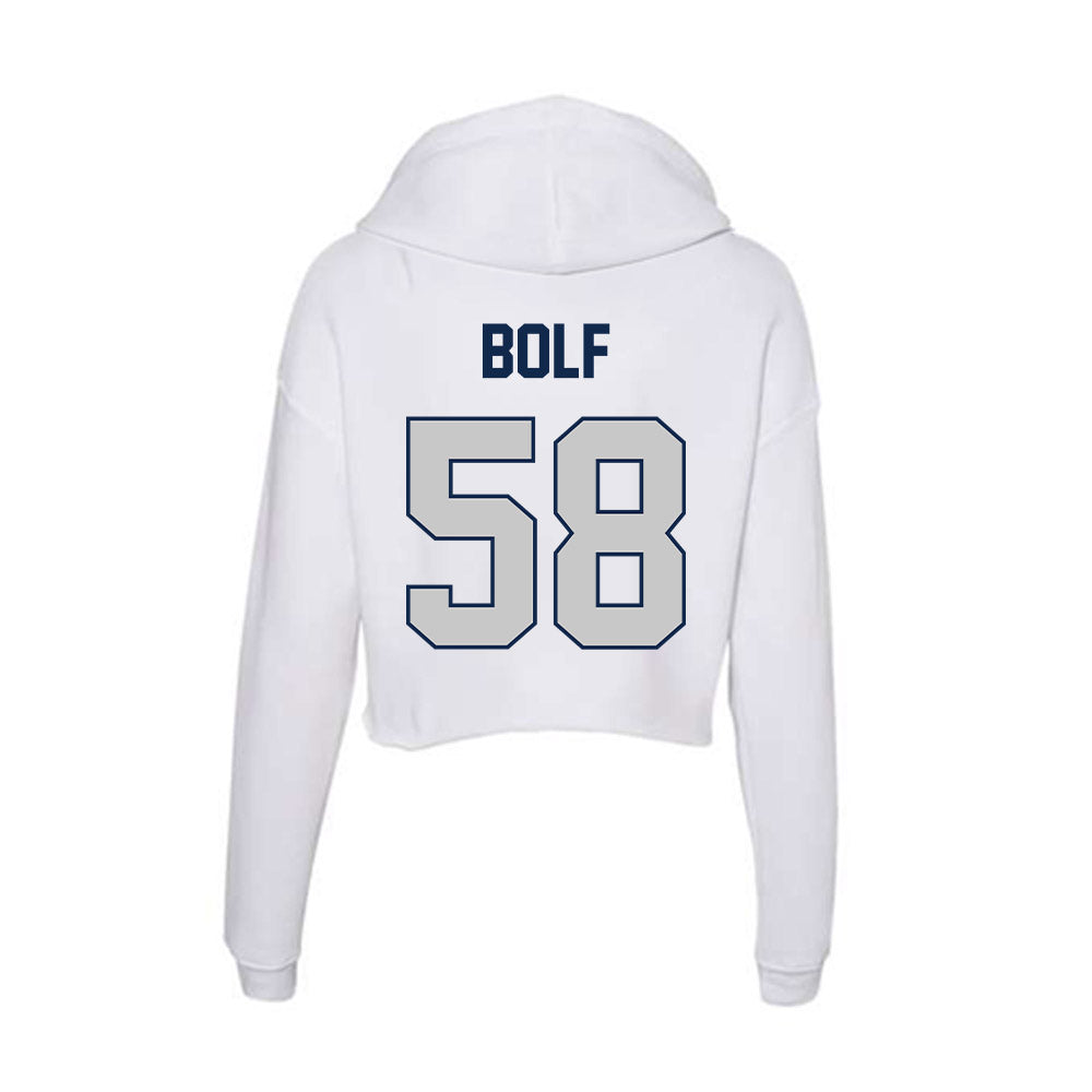Butler - NCAA Football : Andy Bolf - Women's Crop Fleece Hooded Sweatshirt-1