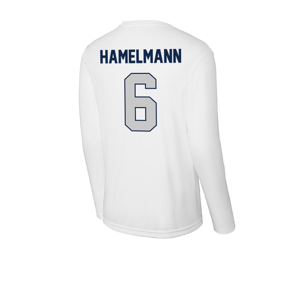 Butler - NCAA Women's Soccer : Emma Hamelmann - Activewear Long Sleeve T-Shirt-1