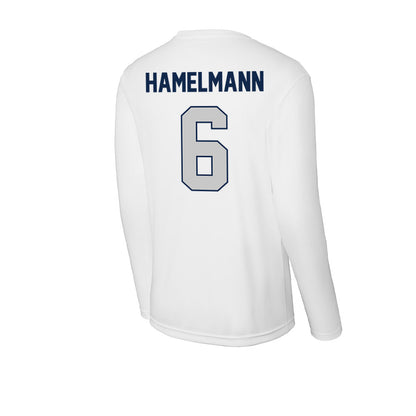 Butler - NCAA Women's Soccer : Emma Hamelmann - Activewear Long Sleeve T-Shirt-1