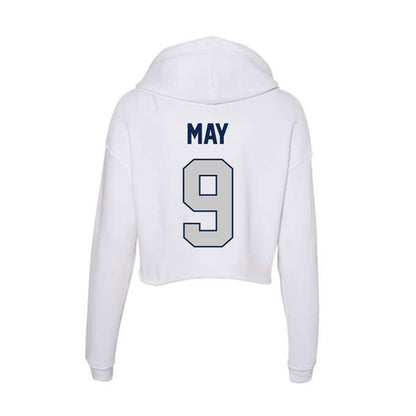 Butler - NCAA Women's Soccer : Elise May - Women's Crop Fleece Hoodie-1