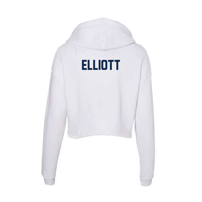 Butler - NCAA Men's Cross Country : Kayden Elliott - Women's Crop Fleece Hooded Sweatshirt-1
