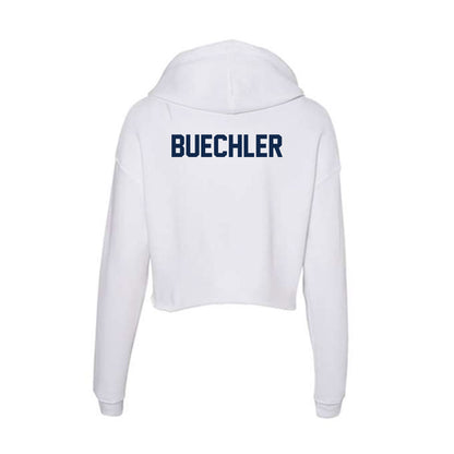 Butler - NCAA Men's Track & Field : Hagen Buechler - Women's Crop Fleece Hooded Sweatshirt-1
