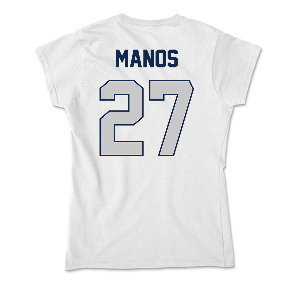Butler - NCAA Baseball : JJ Manos - Soft Style Women’s T-Shirt-1