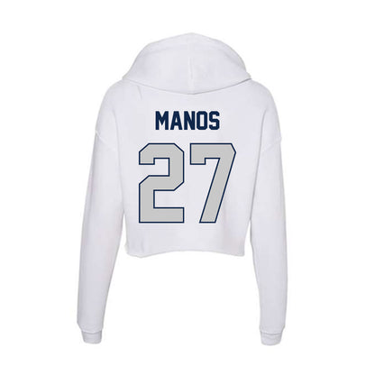 Butler - NCAA Baseball : JJ Manos - Women's Crop Fleece Hoodie-1