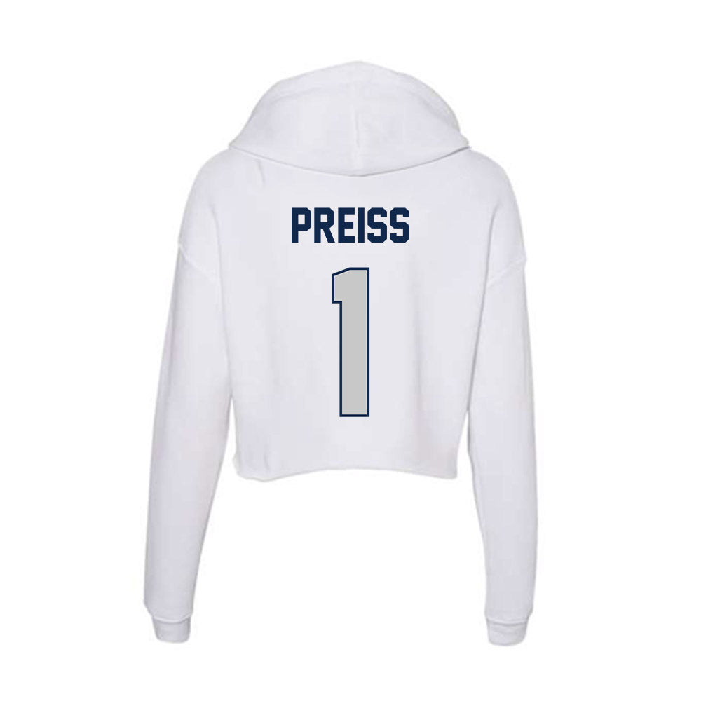 Butler - NCAA Softball : Kayla Preiss - Women's Crop Fleece Hoodie-1