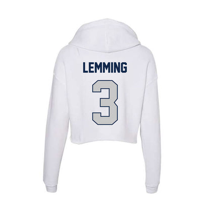 Butler - NCAA Women's Volleyball : Chase Lemming - Women's Crop Fleece Hoodie-1