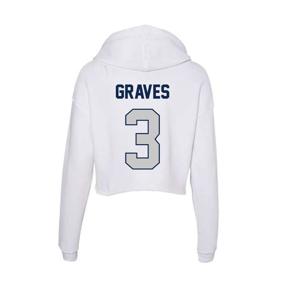 Butler - NCAA Women's Soccer : Chrissy Graves - Women's Crop Fleece Hoodie-1