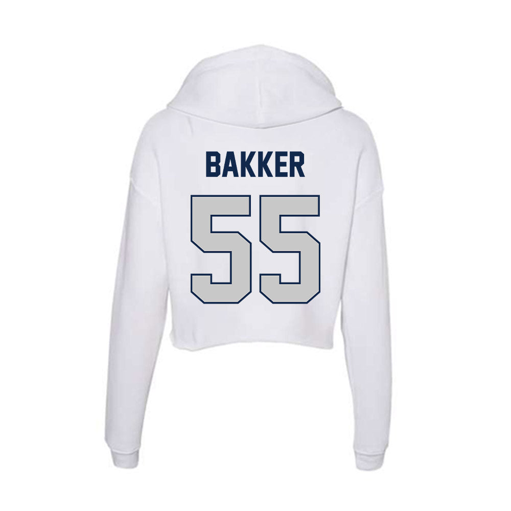 BU - NCAA Football : Wyatt Bakker - Women's Crop Fleece Hoodie-1