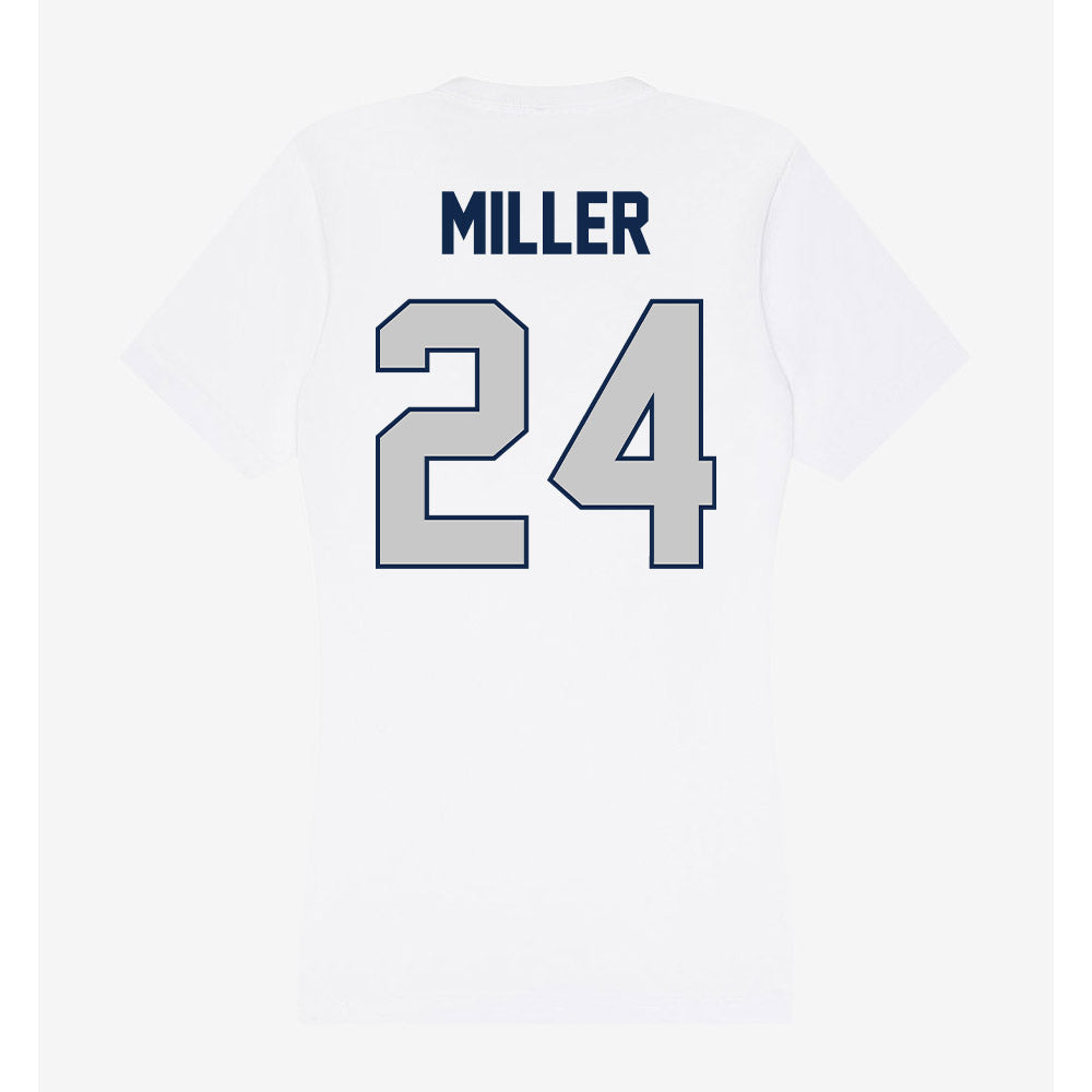 BU - NCAA Women's Basketball : Mallory Miller - Women's V-Neck T-Shirt-1