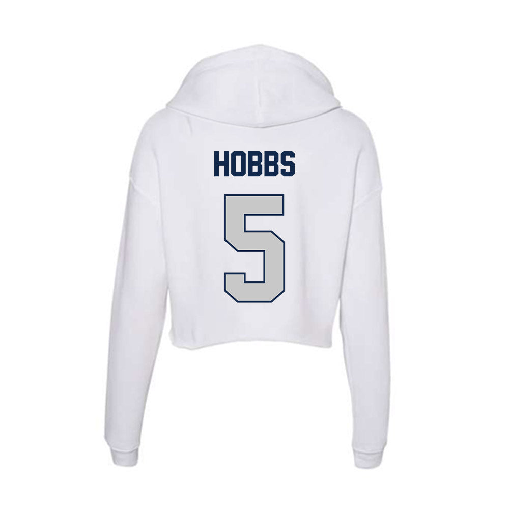 Butler - NCAA Softball : Jaylynn Hobbs - Women's Crop Fleece Hooded Sweatshirt-1