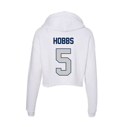 Butler - NCAA Softball : Jaylynn Hobbs - Women's Crop Fleece Hooded Sweatshirt-1