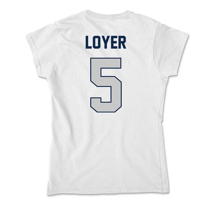 BU - NCAA Women's Volleyball : Jersey Loyer - Soft Style Women’s T-Shirt-1