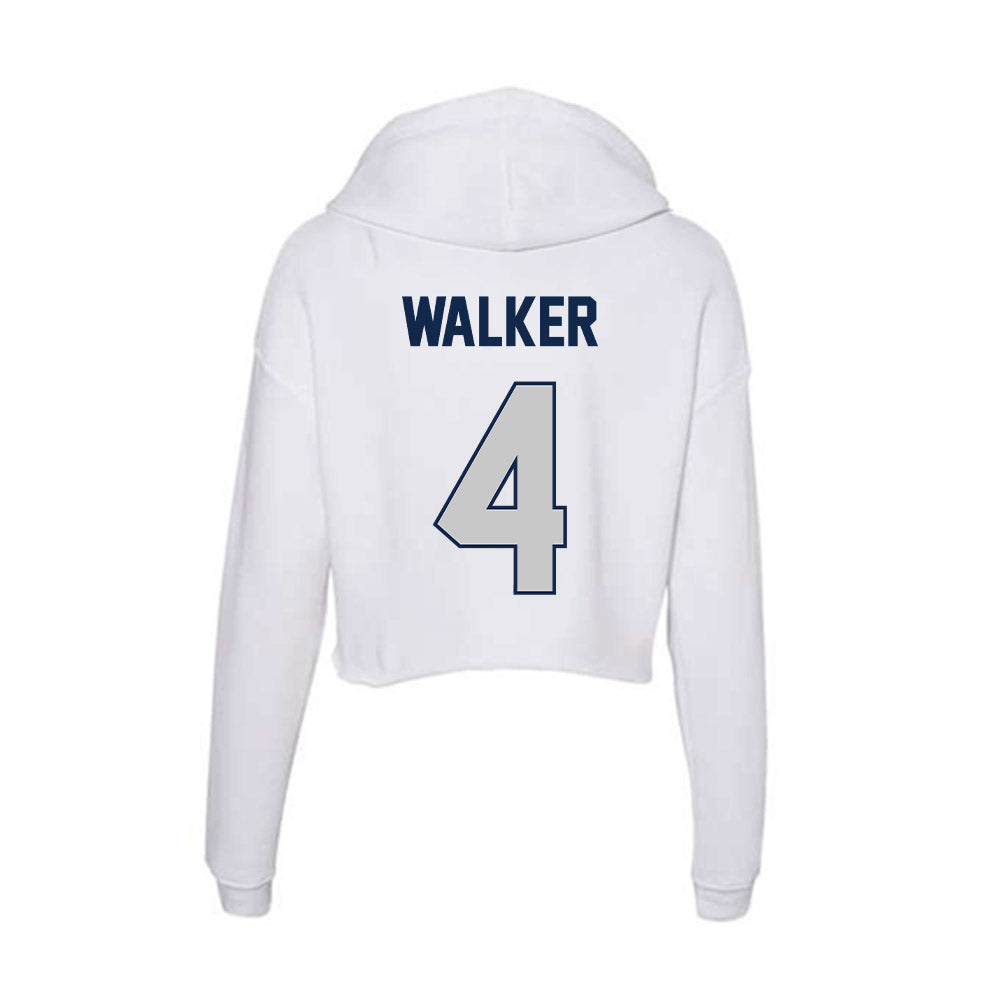 Butler - NCAA Men's Basketball : Baron Walker - Women's Crop Fleece Hooded Sweatshirt-1