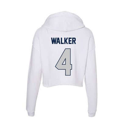 Butler - NCAA Men's Basketball : Baron Walker - Women's Crop Fleece Hooded Sweatshirt-1