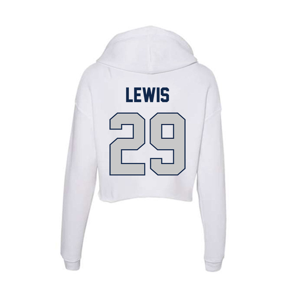 Butler - NCAA Football : Henry Lewis - Women's Crop Fleece Hooded Sweatshirt-1