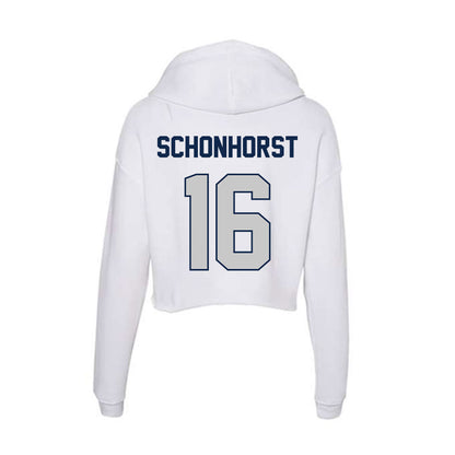 BU - NCAA Football : Blair Schonhorst - Women's Crop Fleece Hoodie-1