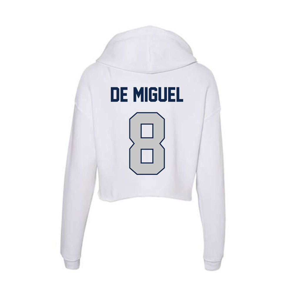Butler - NCAA Men's Soccer : Nacho De Miguel - Women's Crop Fleece Hooded Sweatshirt-1