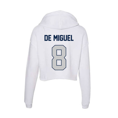 Butler - NCAA Men's Soccer : Nacho De Miguel - Women's Crop Fleece Hooded Sweatshirt-1