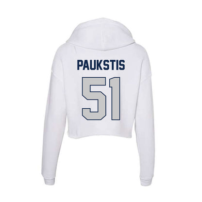 Butler - NCAA Football : Cooper Paukstis - Women's Crop Fleece Hooded Sweatshirt-1