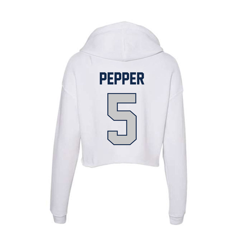 Butler - NCAA Women's Soccer : Lola Pepper - Women's Crop Fleece Hoodie-1