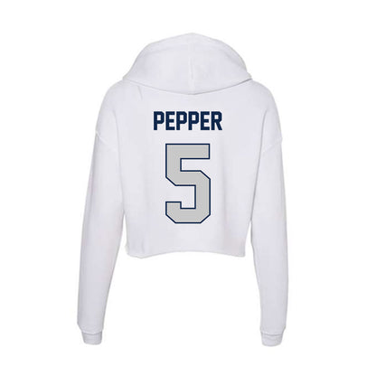 Butler - NCAA Women's Soccer : Lola Pepper - Women's Crop Fleece Hoodie-1