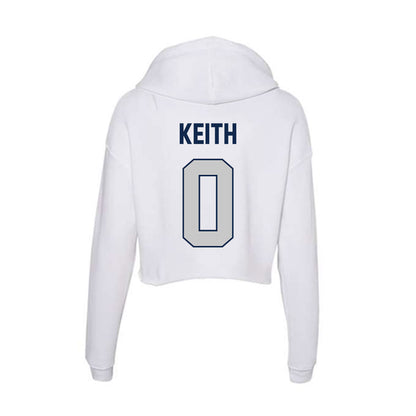 Butler - NCAA Men's Basketball : Jackson Keith - Women's Crop Fleece Hoodie-1