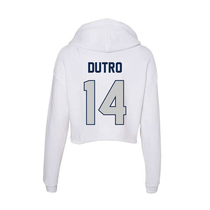 Butler - NCAA Women's Volleyball : Karen Dutro - Women's Crop Fleece Hooded Sweatshirt-1