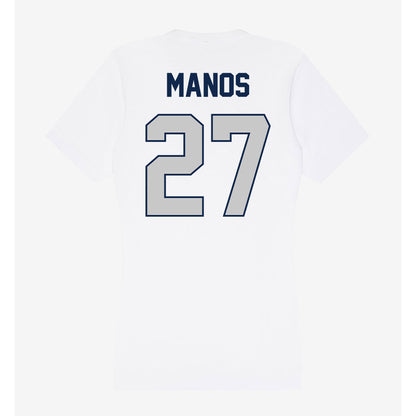 Butler - NCAA Baseball : JJ Manos - Women's V-Neck T-Shirt-1