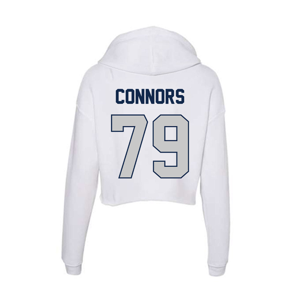 Butler - NCAA Football : Matthew Connors - Women's Crop Fleece Hooded Sweatshirt-1