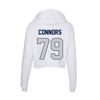 Butler - NCAA Football : Matthew Connors - Women's Crop Fleece Hooded Sweatshirt-1