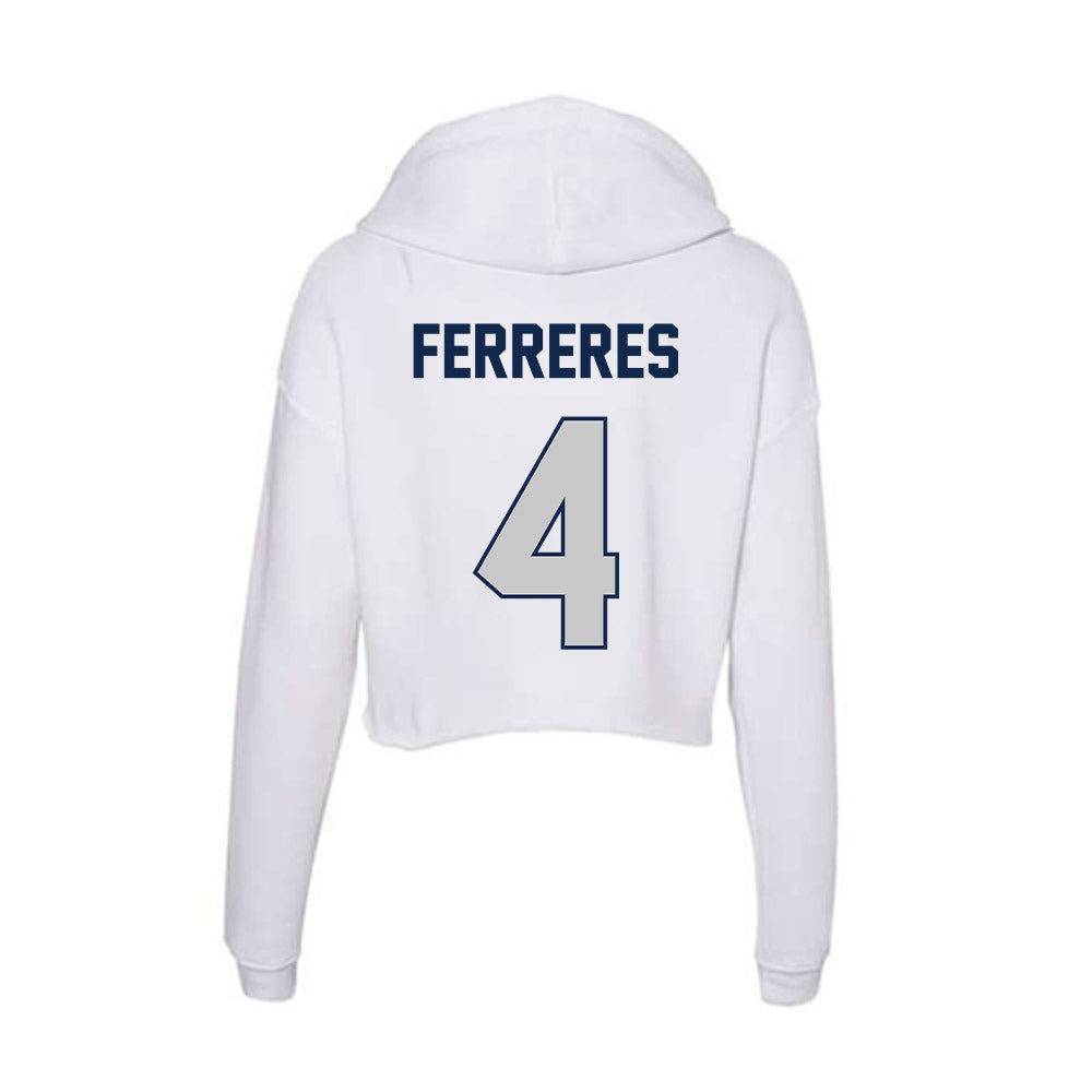 BU - NCAA Men's Soccer : Manolo Ferreres - Women's Crop Fleece Hoodie-1
