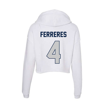 BU - NCAA Men's Soccer : Manolo Ferreres - Women's Crop Fleece Hoodie-1