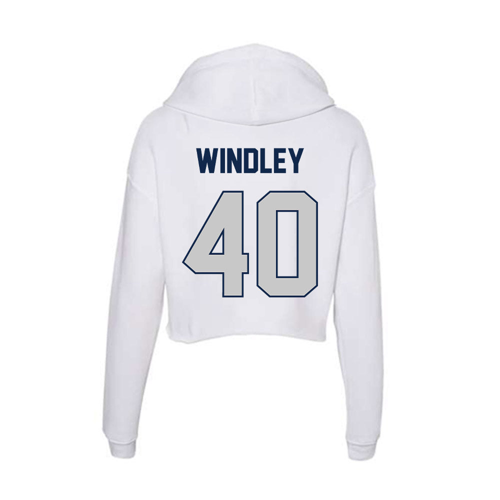 Butler - NCAA Football : Evan Windley - Women's Crop Fleece Hooded Sweatshirt-1
