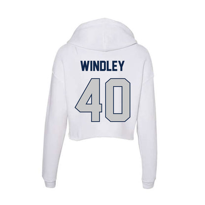 Butler - NCAA Football : Evan Windley - Women's Crop Fleece Hooded Sweatshirt-1
