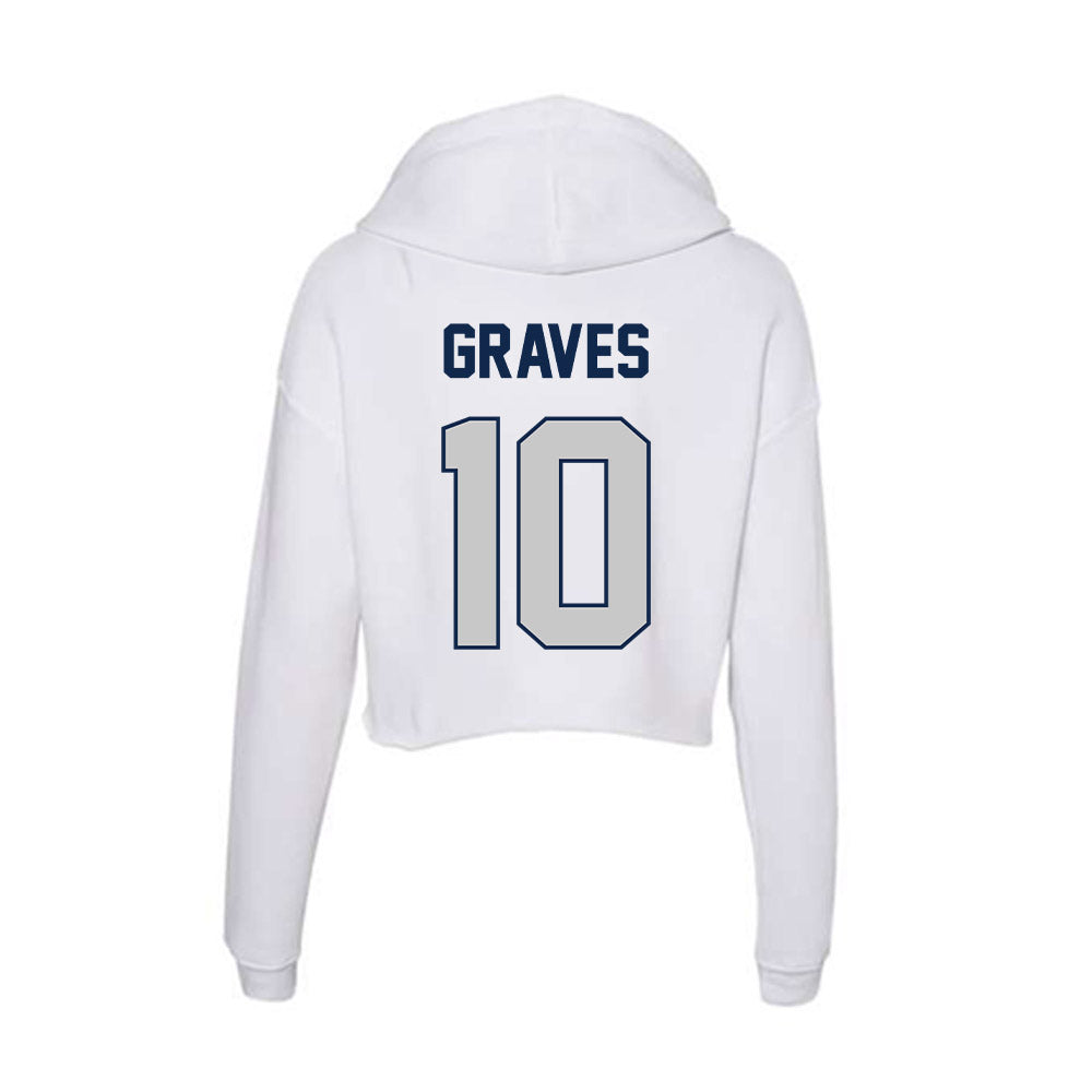 Butler - NCAA Softball : Kendall Graves - Women's Crop Fleece Hooded Sweatshirt-1